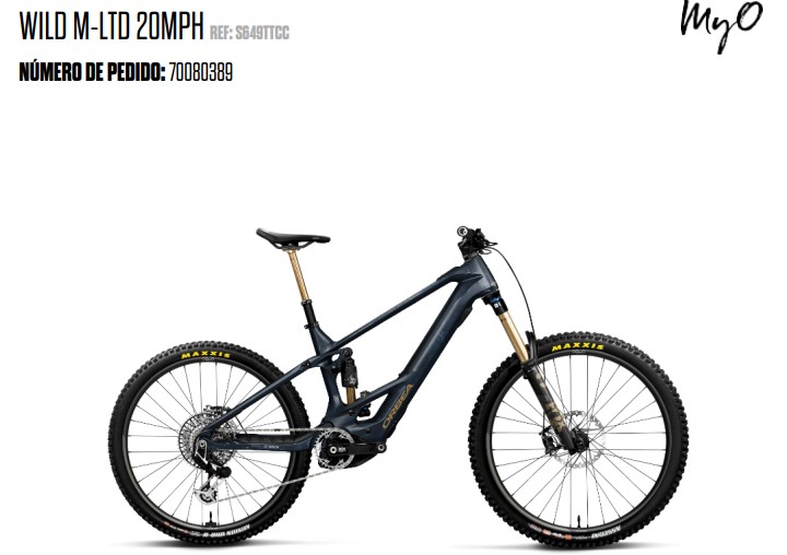 Bicicleta de Montaña ORBEA WILD M-LTD 20mph 2025