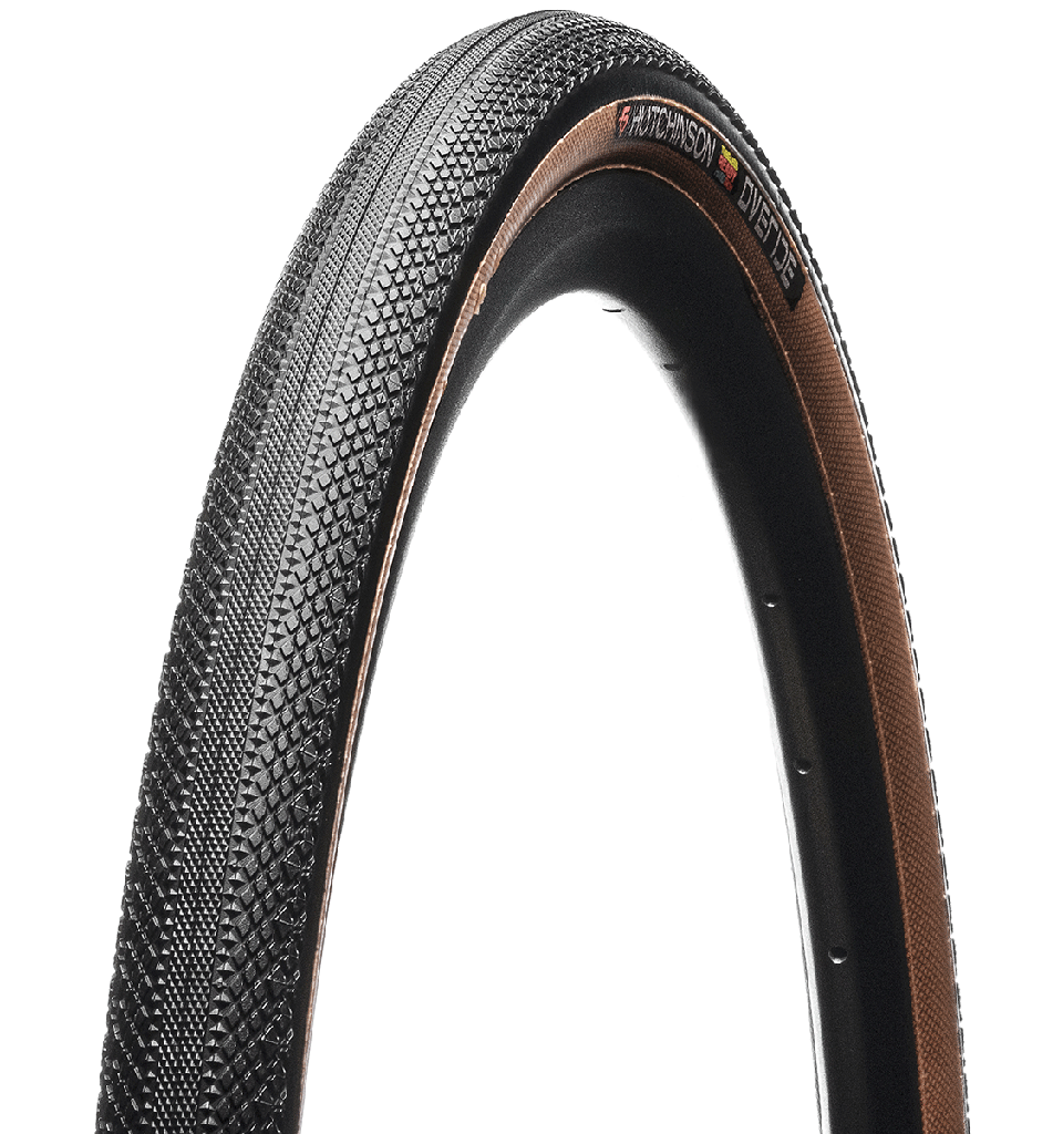 LLANTA HUTCHINSON OVERIDE 700X45 TUBELESS READY HARDSKIN CARA BRONCEADA