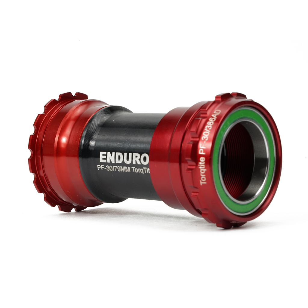 BKS-0136 - Torqtite, stainless steel, Angular Contact, Bearing Bottom Bracket for BBRight Framesets and SRAM DUB/29mm Cranksets - Red