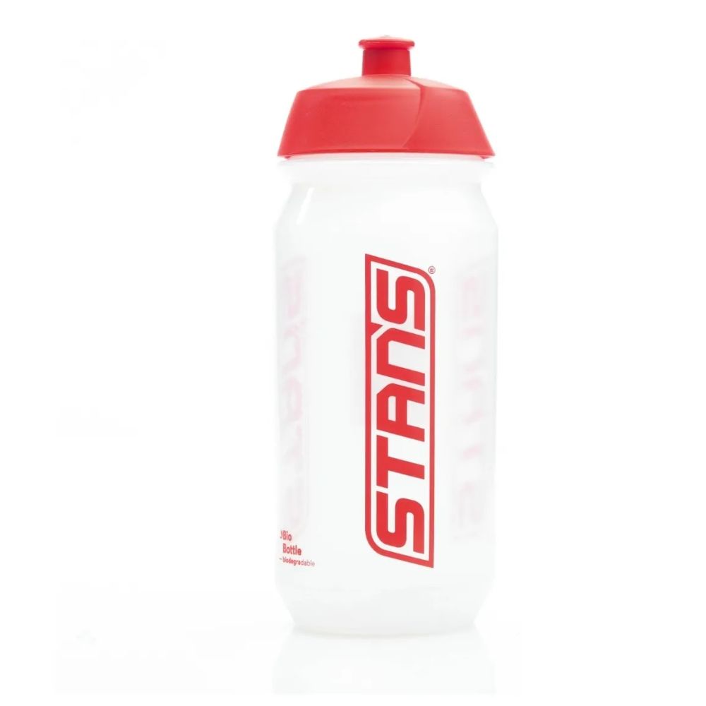 BIDON SHIVA BIO 500CC TRANSPARENTE/ROJO "STAN´S"