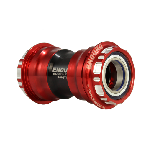 [EB-BKC-0670] BKC-0670- Torqtite, Ceramic, XD15 Corsa, 45 degree Angular Contact, Bearing Bottom Bracket for PF30 Framesets to Shimano 24mm Cranksets - Red