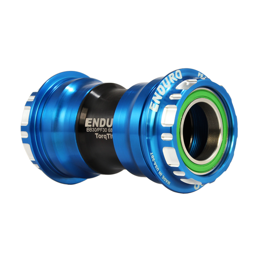 [EB-BKS-0112] BKS-0112 - Torqtite, stainless steel, Angular Contact, Bearing Bottom Bracket for PF30 Framesets and Shimano 24mm Cranksets - Blue