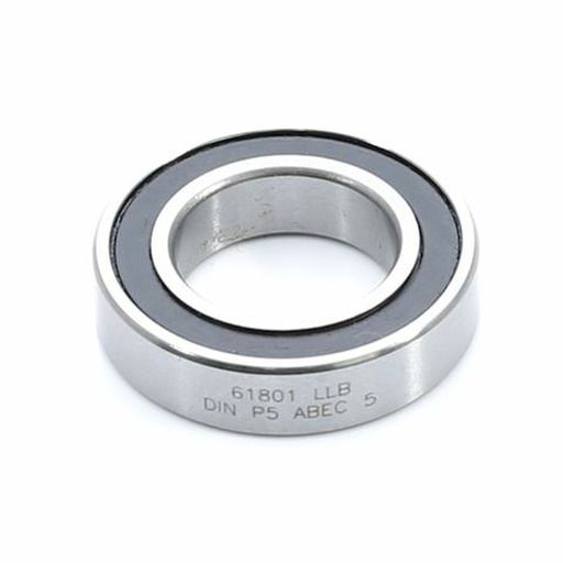 [EB-BB 61801 LLB C3] 61801 LLB - ABEC-5 Radial Bearing (C3 Clearance) - 12mm x 21mm x 5mm