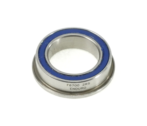 [EB-BB F6700 2RS-bx] F6700 2RS - ABEC-3, Flanged, Radial Bearing (C3 Clearance) - 10mm x 15/16mm x 4mm