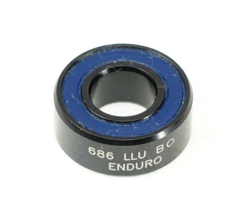 [EB-BB 686 LLU BO-bx] 686 LLU BO - Black-Oxide, ABEC-3 Radial Bearing (C3 Clearance) - 6mm x 13mm x 5mm