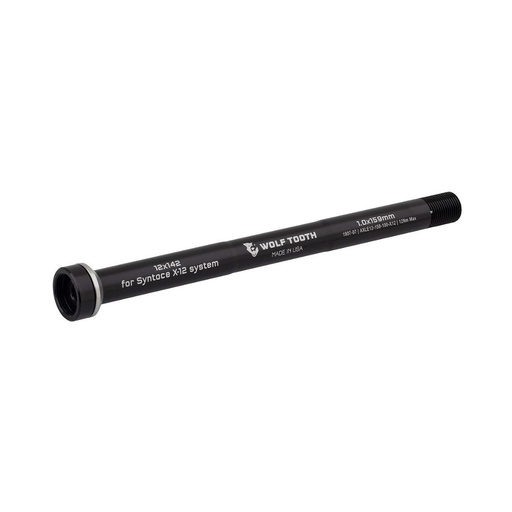 [WT-AXLE12-159-100-X12] WOLFTOOTH EJE TRASERO 12 X 159 X1.00 mm (12X142 mm) SYNTACE X-12