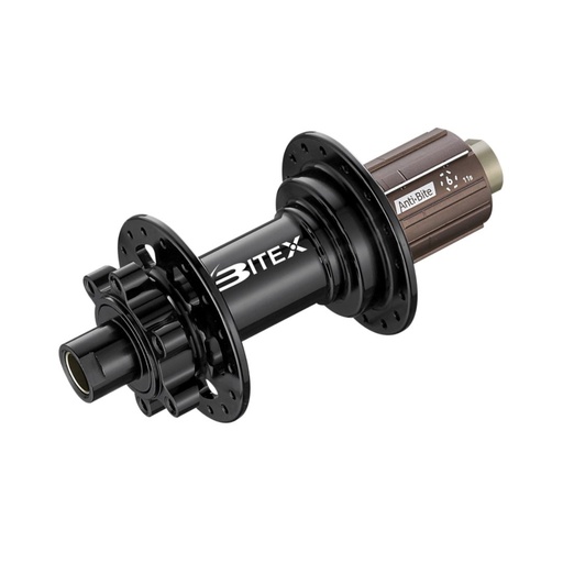 MAZA TRASERA MTB ENDURO BITEX ´25 BX211 6B BOOST 12x148MM NEGRA "J" (CrMo)